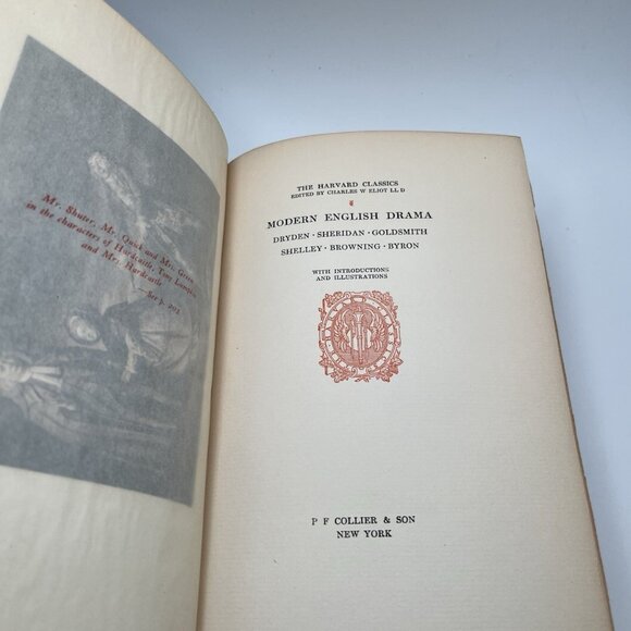 Harvard Classics 1909 Modern English Drama Alumni Edition De Luxe Limited 1000 - Picture 10 of 13